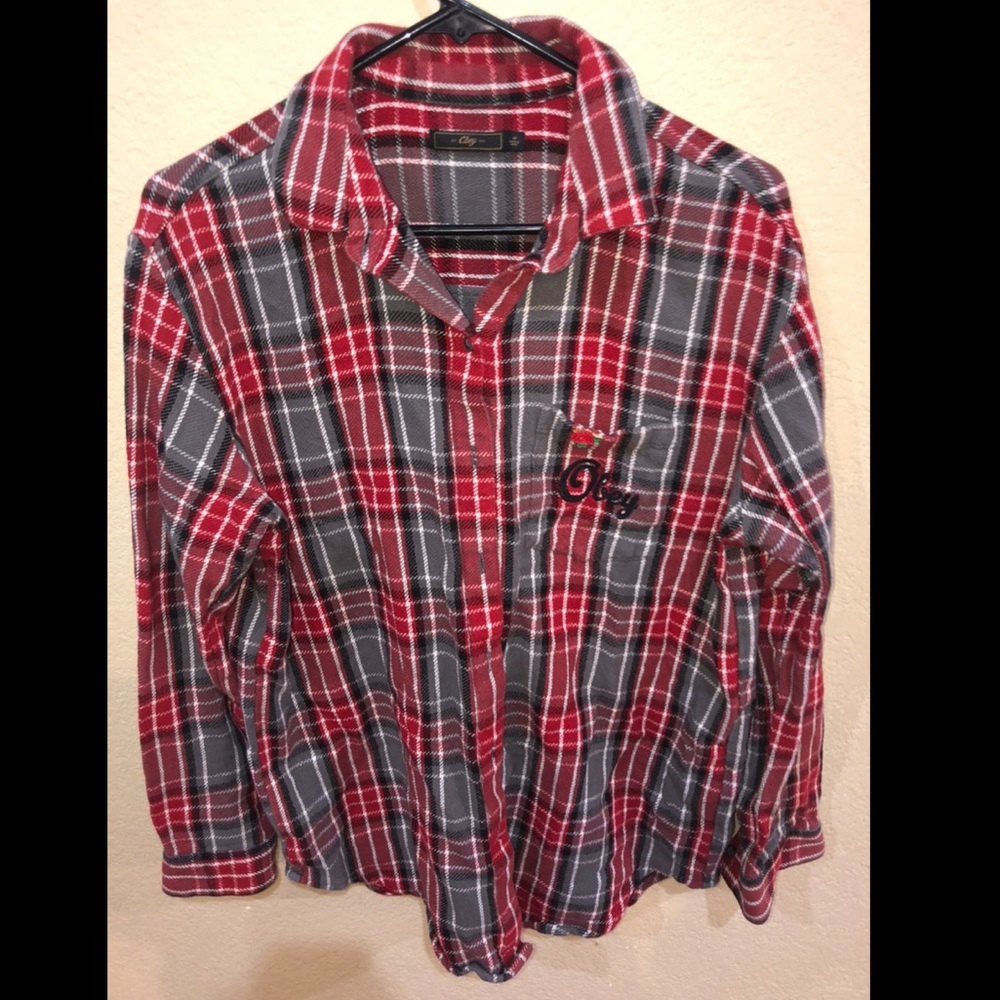 Red Obey Flannel